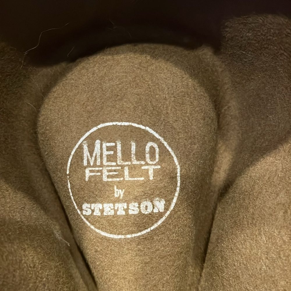 Mello Felt By Stetson Men’s Crushable Brown Hat 100% Wool Sz M/ L Made In USA - Picture 5 of 8